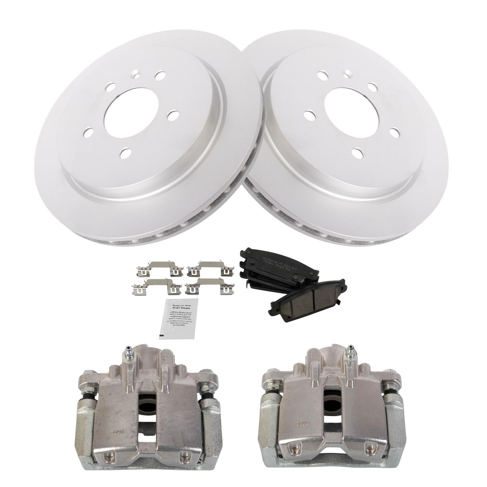 Foto 3 pulgar | Kit De Pastillas De Freno Y Rotor Trq Trasero Compatible Con Cadillac 2005-2009 - Venta Internacional.