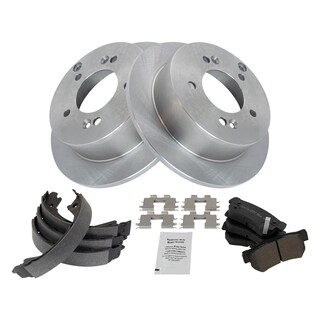 Foto 2 | Kit De Pastillas De Freno Y Rotor Trasero Trq Semimetálico Para Hyundai - Venta Internacional.
