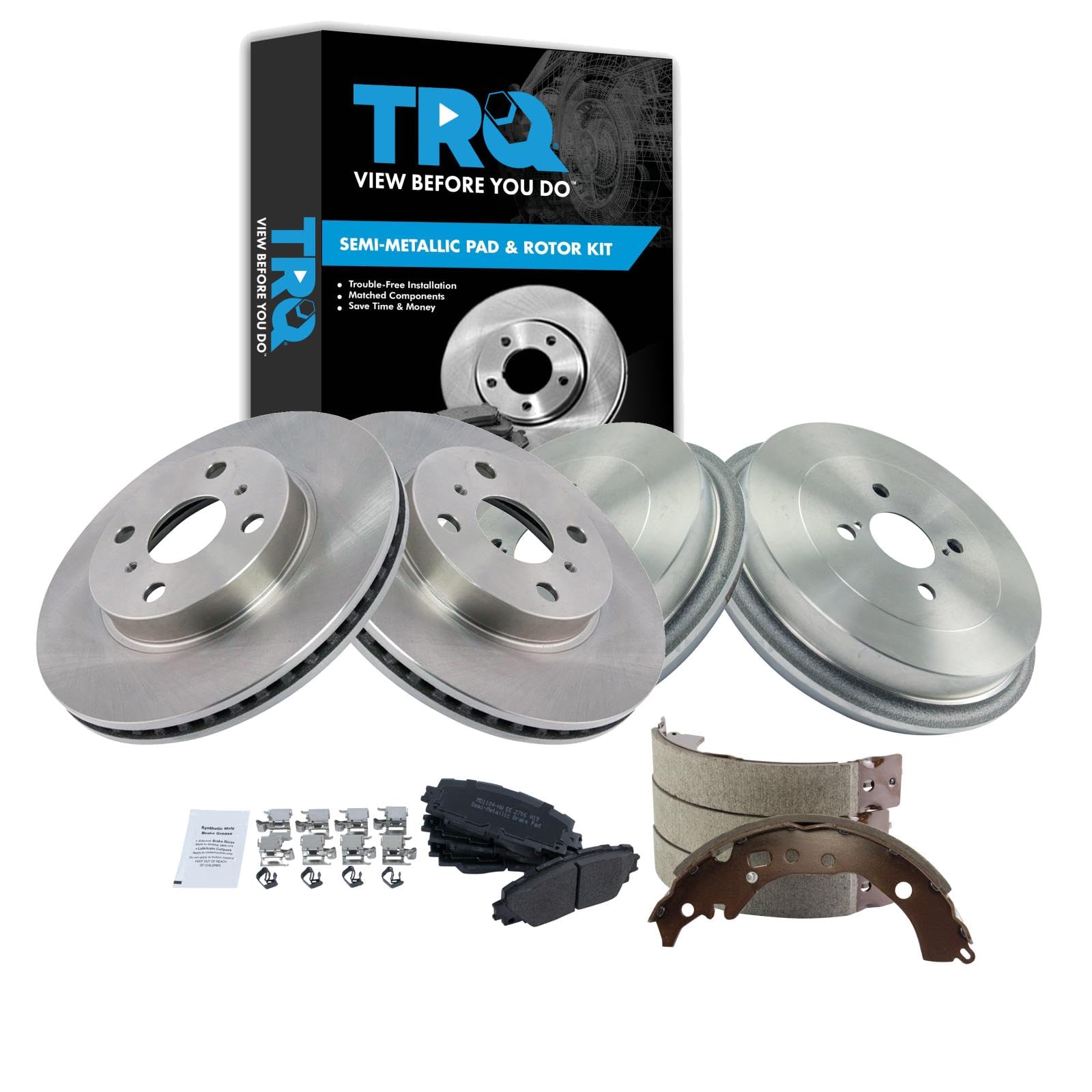 Foto 2 pulgar | Kit De Pastillas De Freno Y Rotor, Zapata Y Tambor Trq Para Scion 13 Toyota - Venta Internacional.