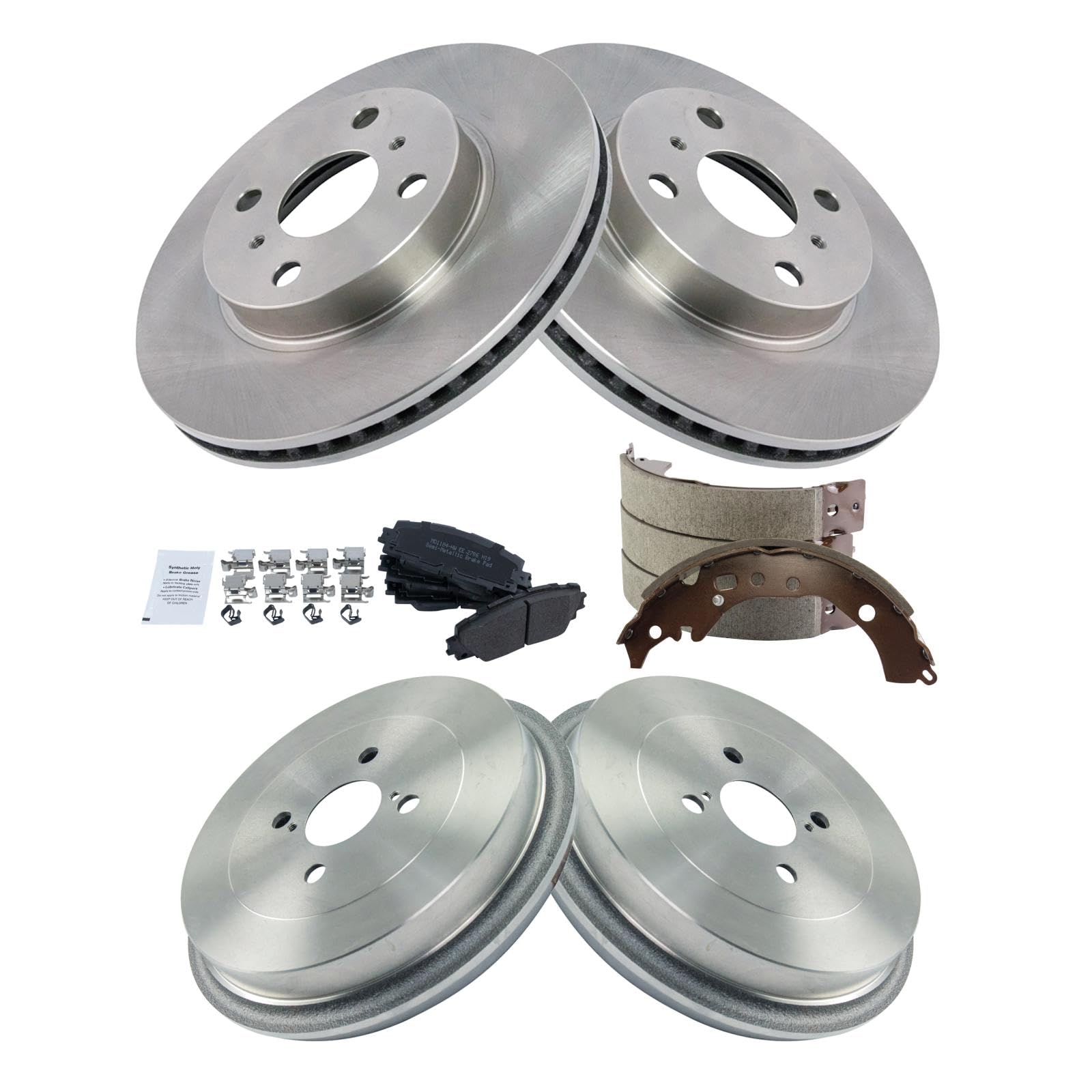 Foto 3 pulgar | Kit De Pastillas De Freno Y Rotor, Zapata Y Tambor Trq Para Scion 13 Toyota - Venta Internacional.