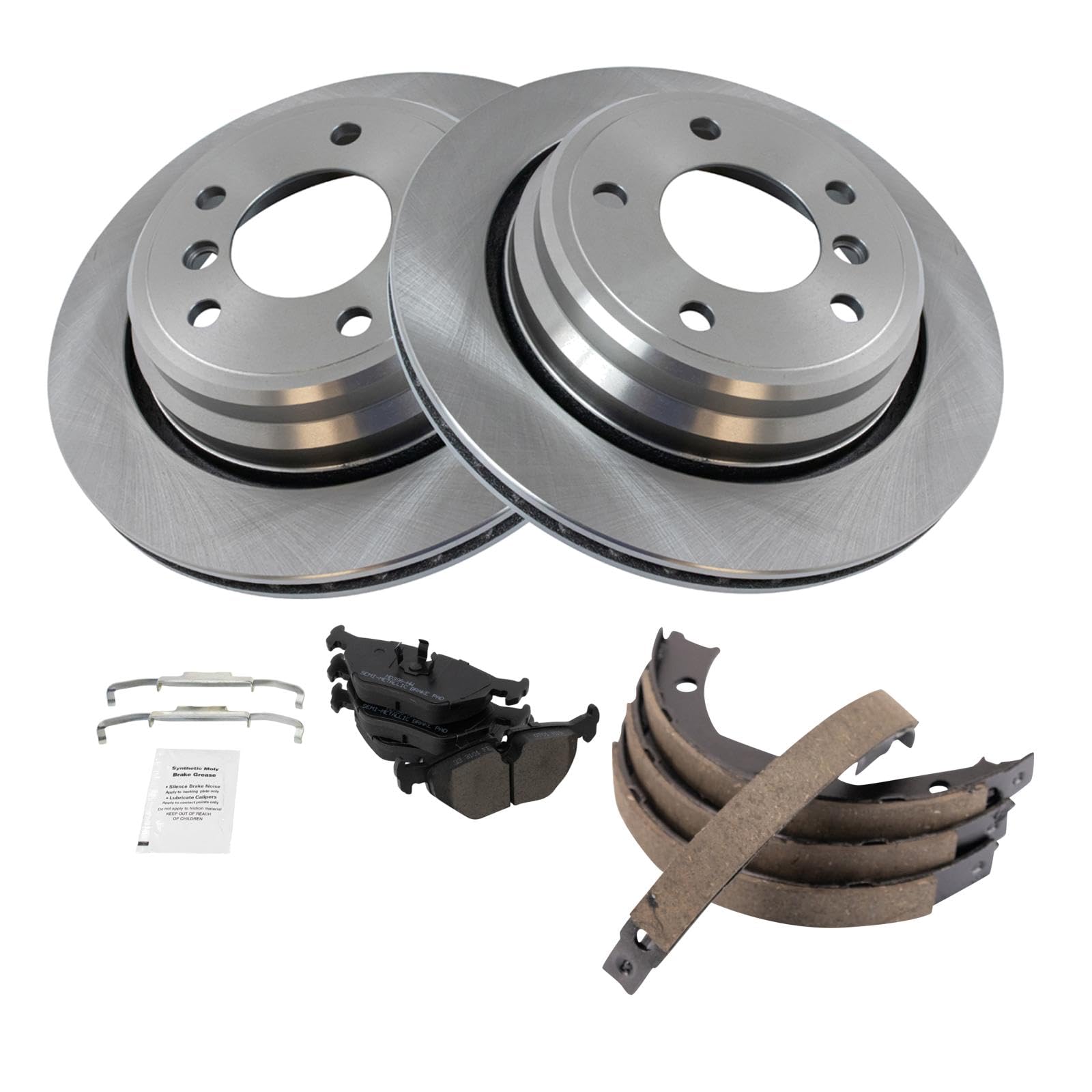 Foto 3 pulgar | Kit De Pastillas De Freno Y Rotor Trq Trasero Semimetálico Para Bmw 525i 528i - Venta Internacional.