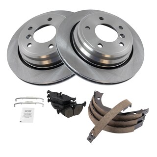 Foto 2 | Kit De Pastillas De Freno Y Rotor Trq Trasero Semimetálico Para Bmw 525i 528i - Venta Internacional.