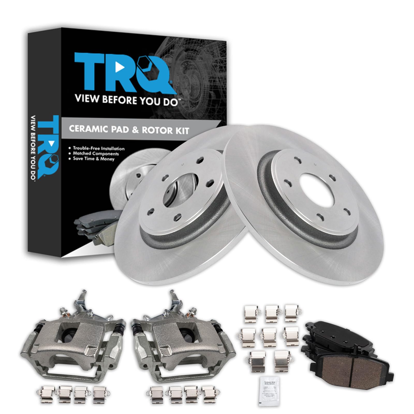 Foto 2 pulgar | Kit De Pastillas De Freno Y Rotor Trq Rear Ceramic Para Dodge Journey - Venta Internacional.