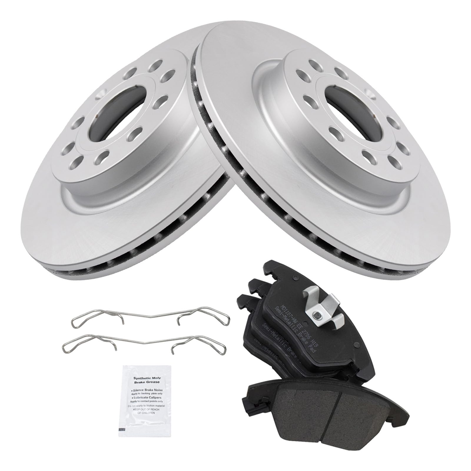 Foto 2 | Kit De Pastillas De Freno Y Rotor Trq Para Audi 2011 Y Vw 2011-2018 - Venta Internacional.
