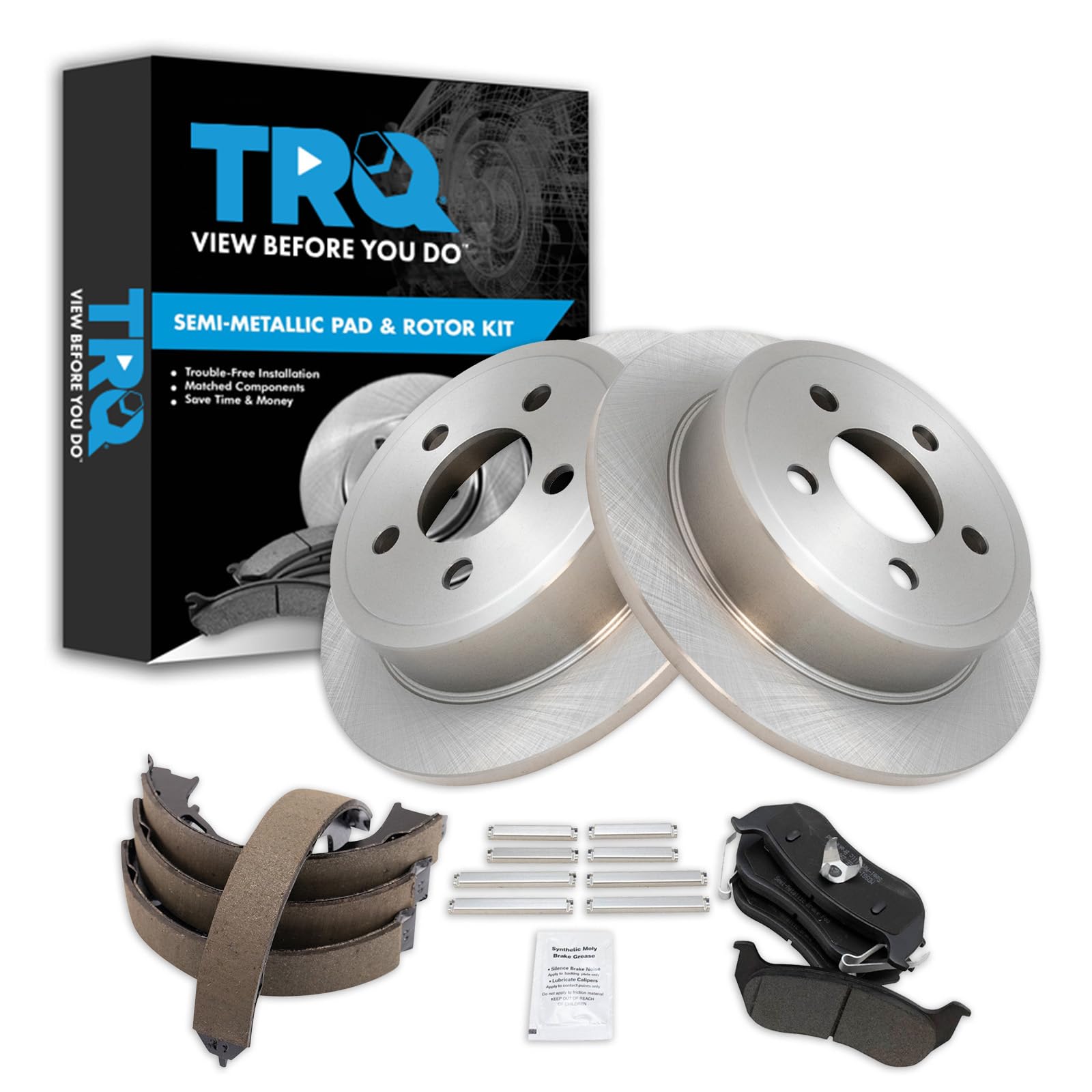 Foto 2 pulgar | Kit De Pastillas De Freno Y Rotor Trq Trasero Semimetálico Para Jeep Liberty - Venta Internacional.