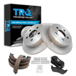 Foto 1 | Kit De Pastillas De Freno Y Rotor Trq Trasero Semimetálico Para Jeep Liberty - Venta Internacional.