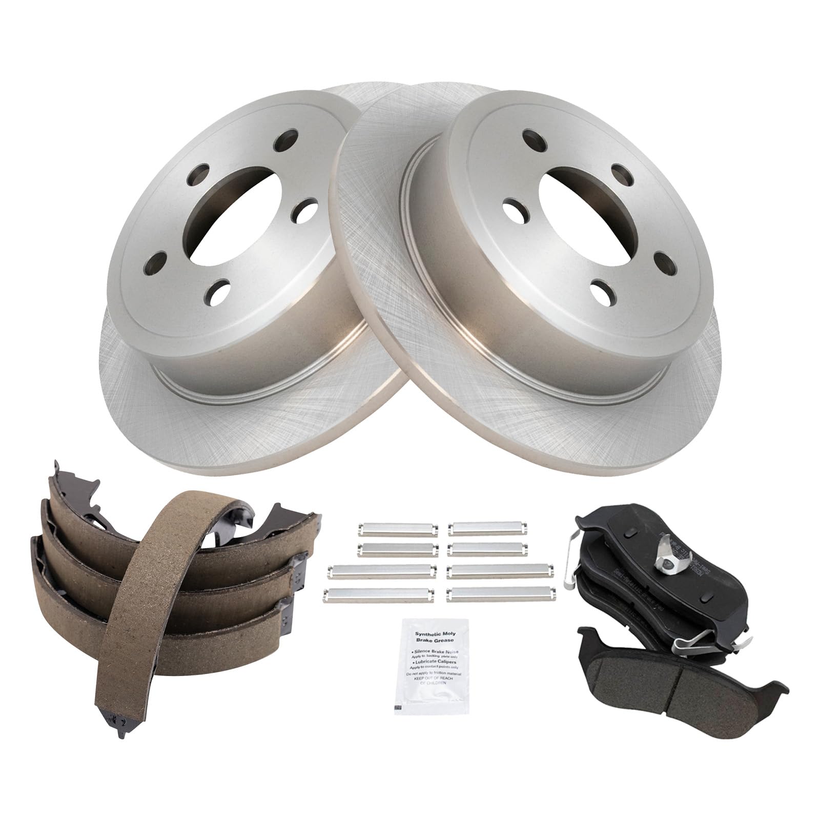 Foto 3 pulgar | Kit De Pastillas De Freno Y Rotor Trq Trasero Semimetálico Para Jeep Liberty - Venta Internacional.