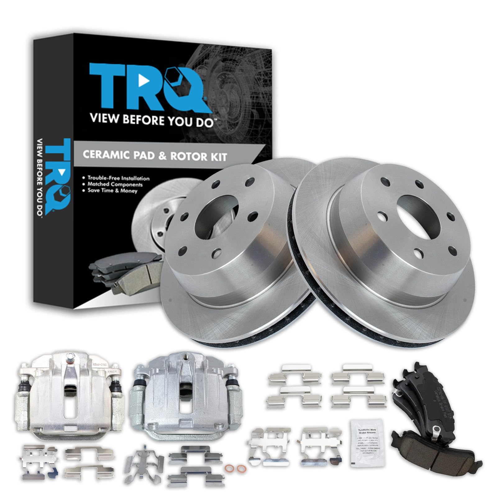 Foto 2 pulgar | Kit De Pastillas De Freno Y Rotor Trq Ceramic Para Chevrolet Silverado - Venta Internacional.