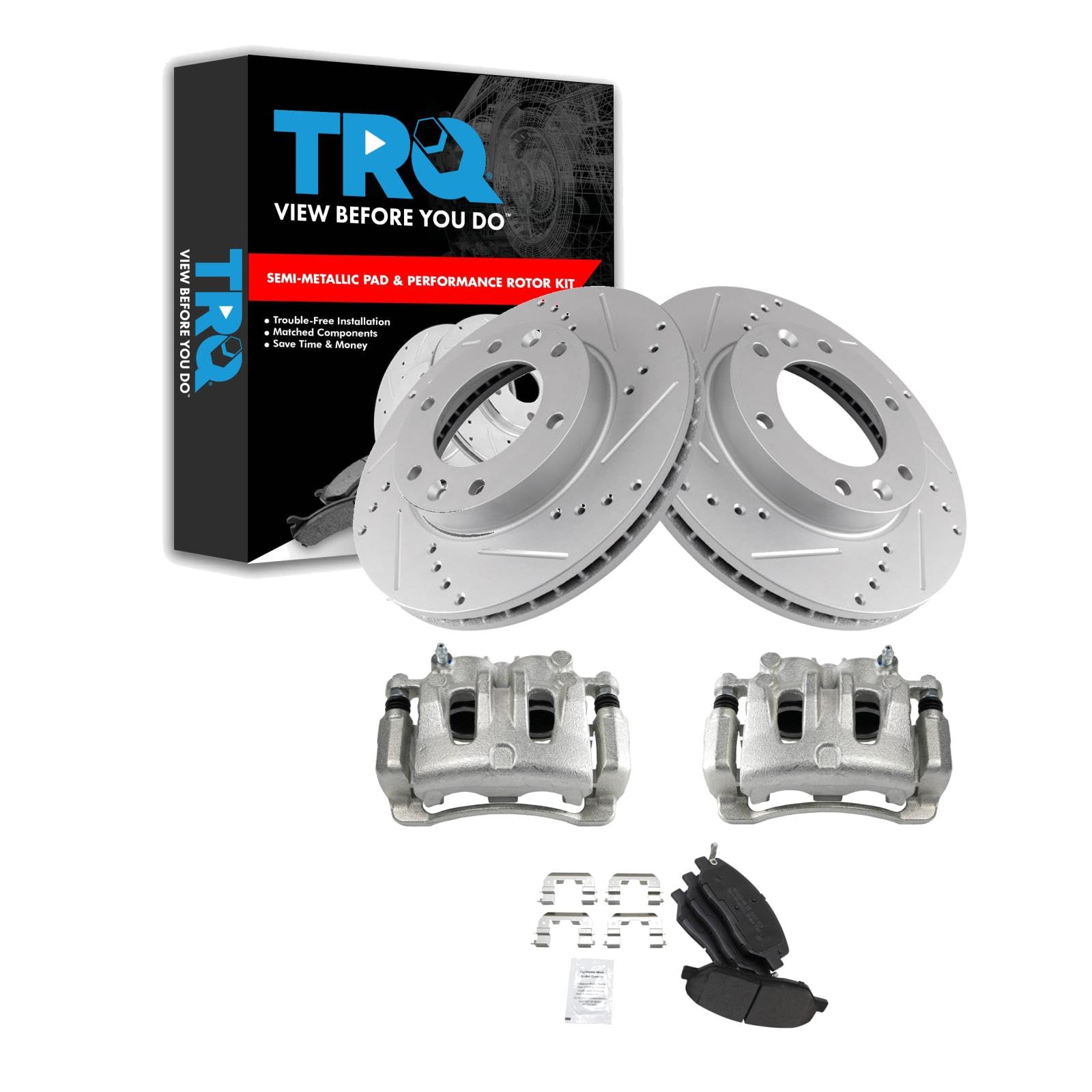 Foto 2 pulgar | Kit De Pastillas De Freno Y Rotor Trq Front Performance Hyundai Entourage - Venta Internacional.
