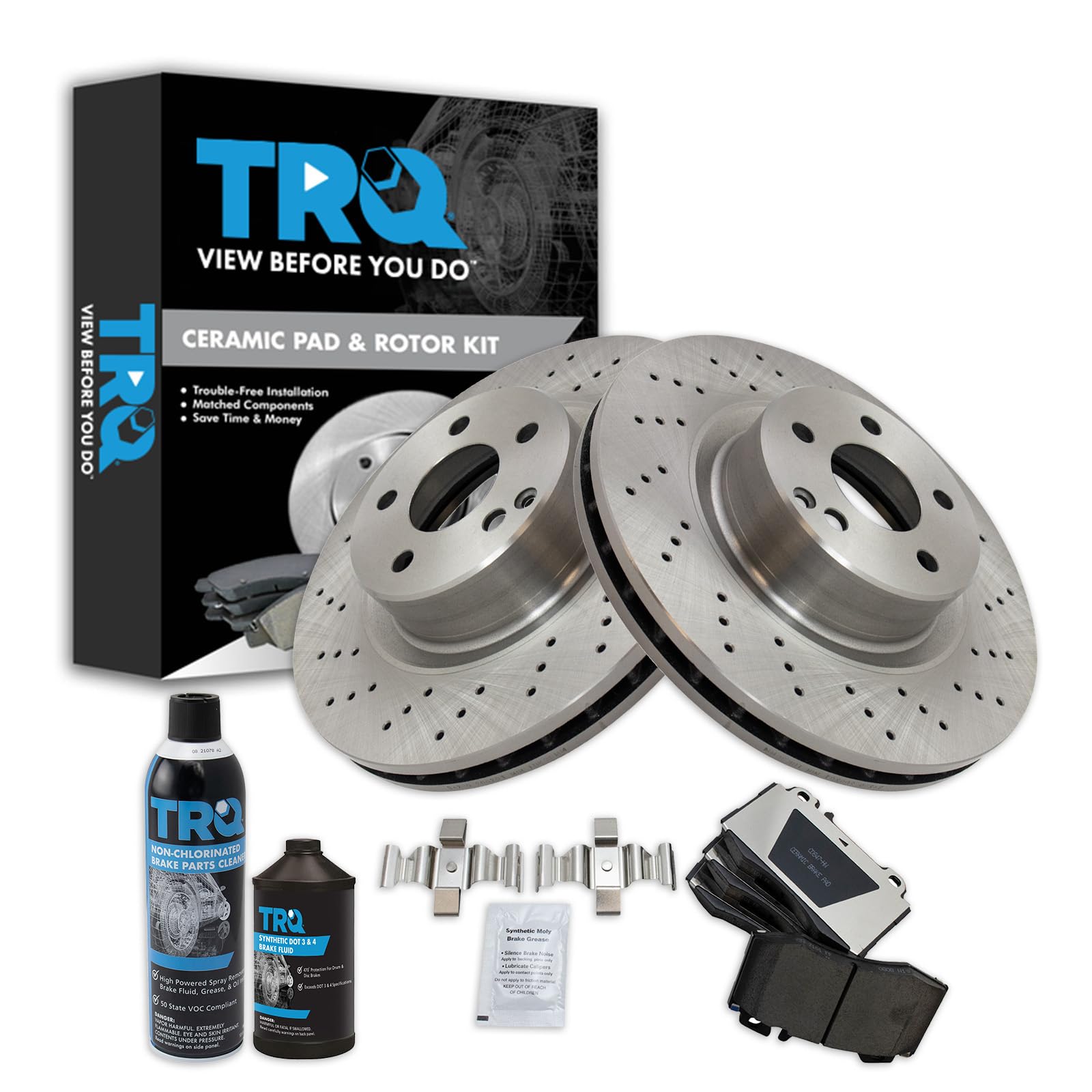 Foto 2 pulgar | Kit De Pastillas De Freno Y Rotor Trq Ceramic Para Mercedes-benz - Venta Internacional.