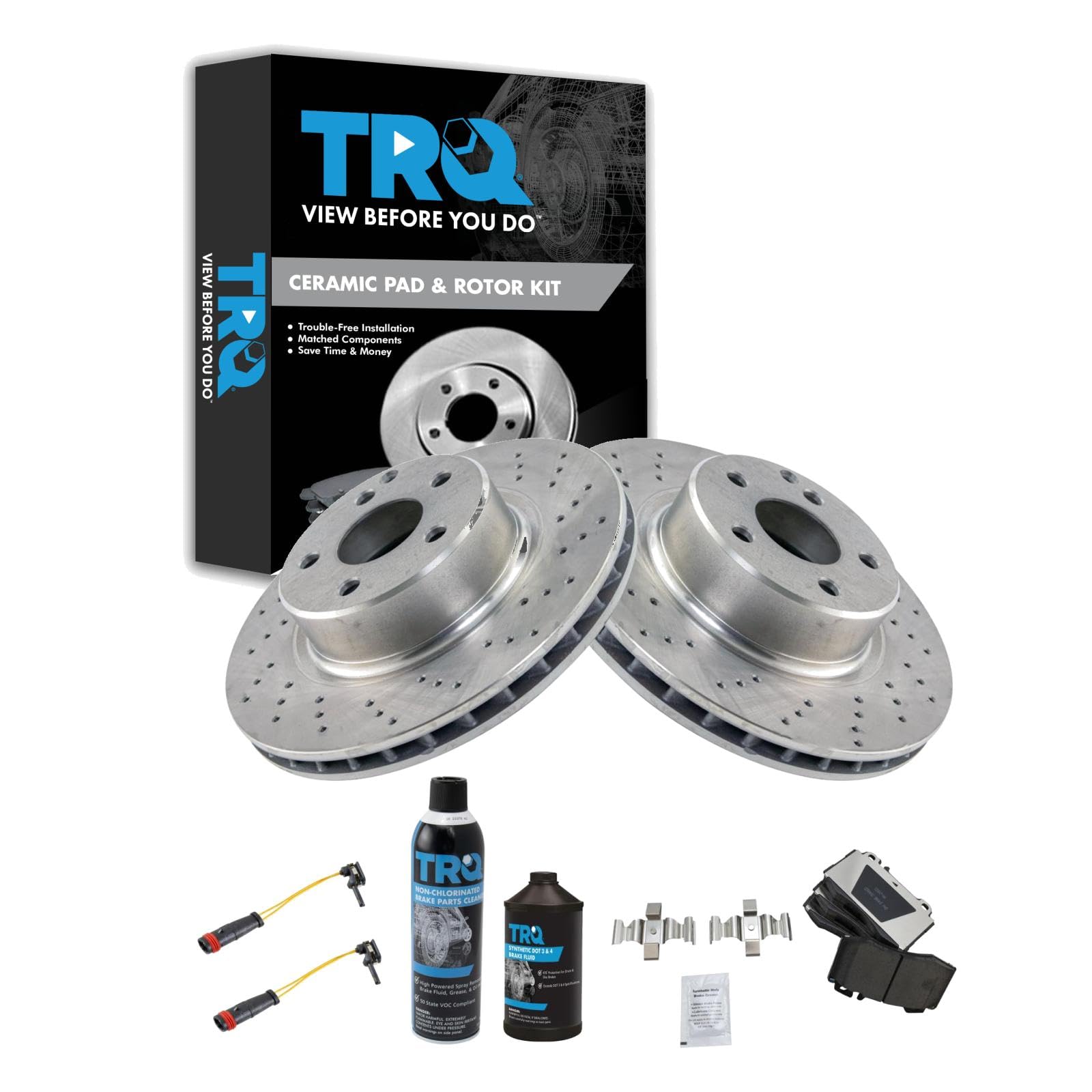 Foto 2 pulgar | Kit De Pastillas De Freno Y Rotor Trq Ceramic Para Mercedes-benz Cl500 - Venta Internacional.
