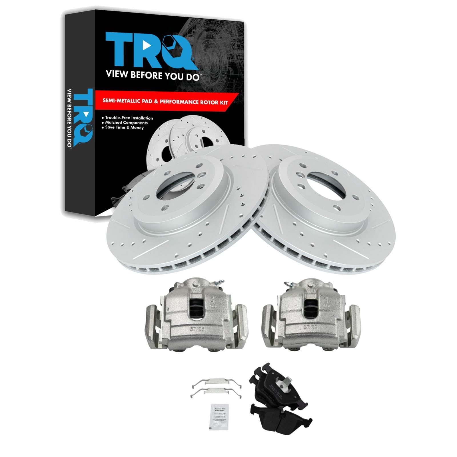 Foto 1 | Kit De Pastillas De Freno Y Rotor Trq Front Performance Bmw 330ci - Venta Internacional.