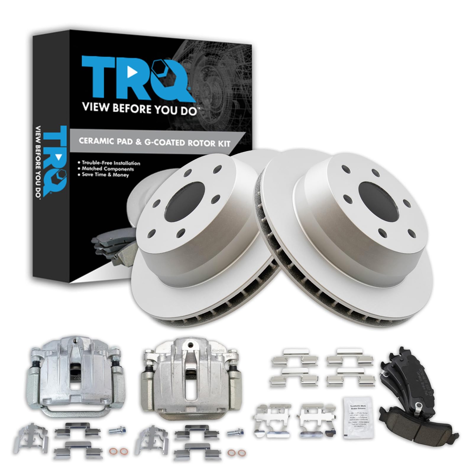 Foto 2 pulgar | Kit De Pastillas De Freno Y Rotor Trq Rear Para Gmc Sierra 1500 2003 - Venta Internacional.