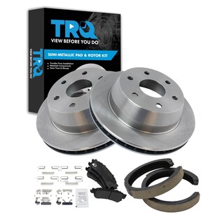 Foto 1 | Kit De Pastillas De Freno Y Rotor Trasero Trq Para Cadillac Y Chevrolet 2002 - Venta Internacional.