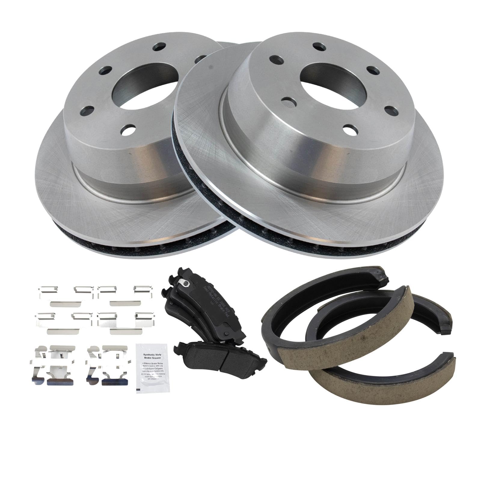 Foto 3 pulgar | Kit De Pastillas De Freno Y Rotor Trasero Trq Para Cadillac Y Chevrolet 2002 - Venta Internacional.