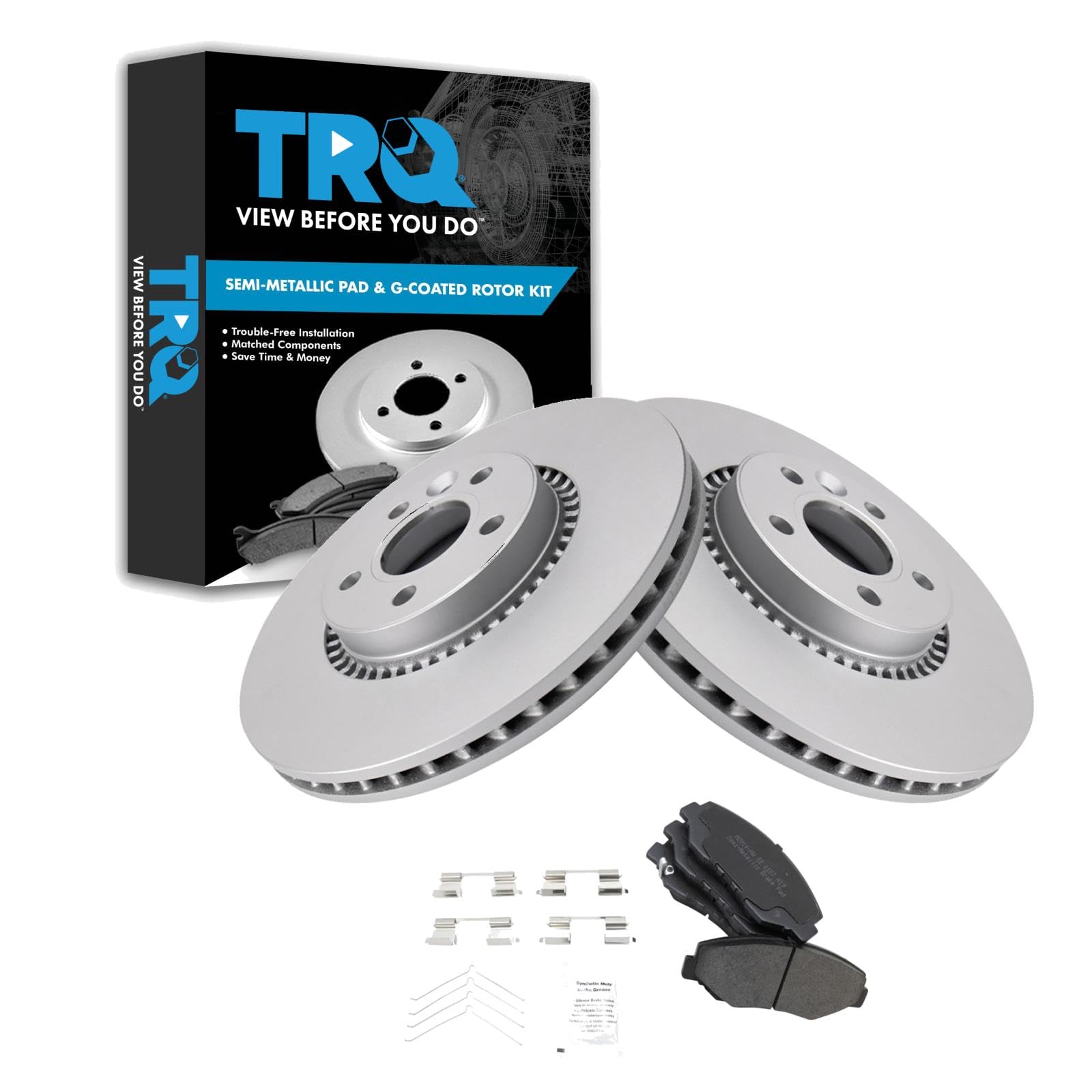 Foto 2 pulgar | Kit De Pastillas De Freno Y Rotor Trq Para Honda Cr-v 2012-2015 (delantera) - Venta Internacional.