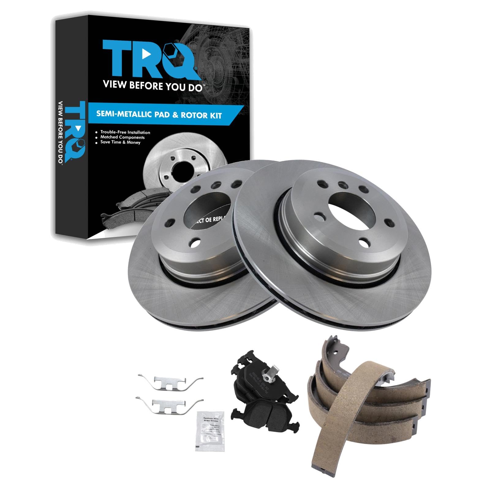 Foto 2 pulgar | Kit De Pastillas De Freno Y Rotor Trq Trasero Semimetálico Para Bmw X3 2004-2010 - Venta Internacional.