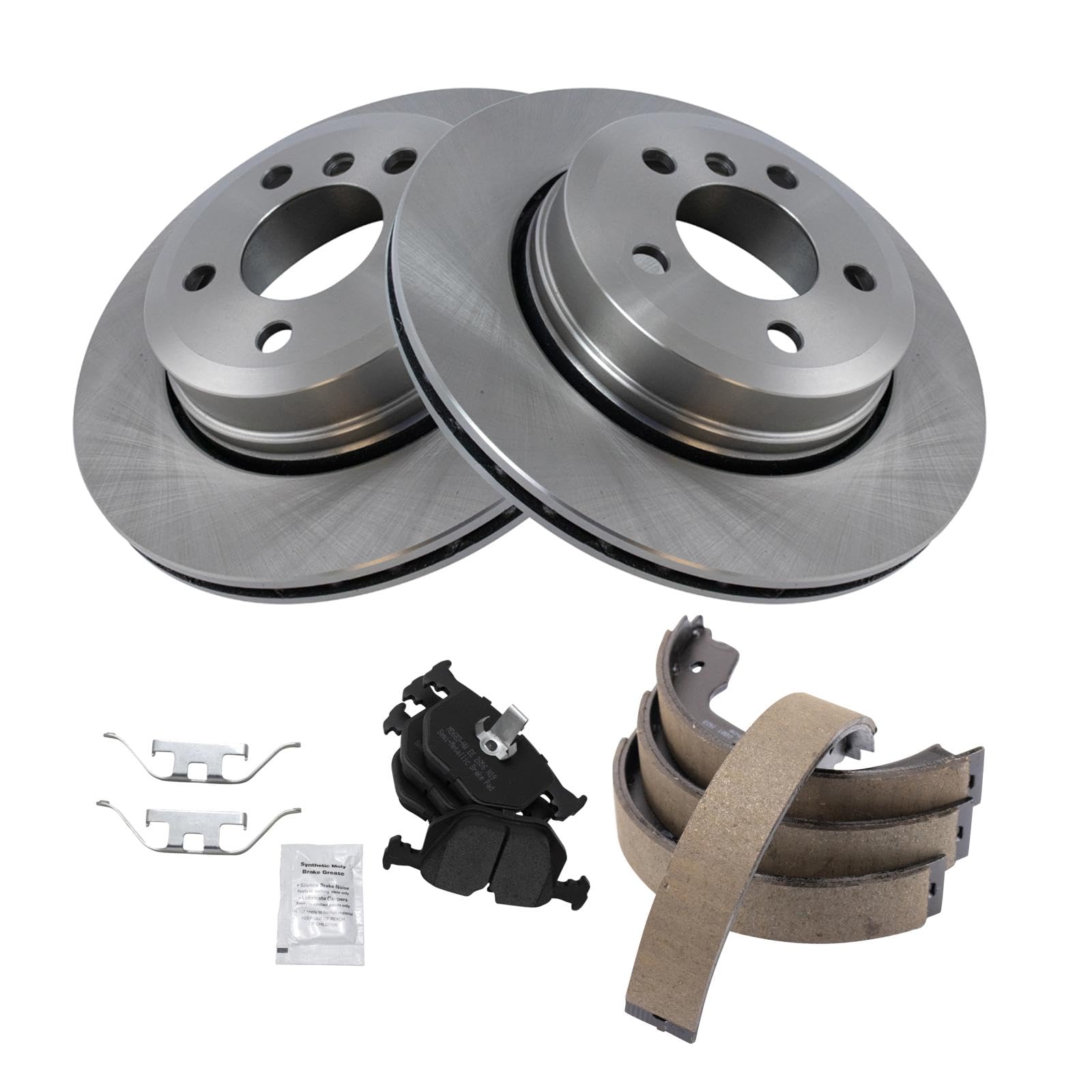 Foto 2 | Kit De Pastillas De Freno Y Rotor Trq Trasero Semimetálico Para Bmw X3 2004-2010 - Venta Internacional.