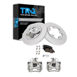 Foto 1 | Kit De Pastillas De Freno Y Rotor Trasero Trq Compatible Con Ford 2015-2019 - Venta Internacional.
