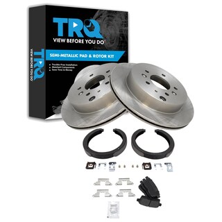 Foto 1 | Kit De Pastillas De Freno Y Rotor Trq Trasero Semimetálico Para Mazda Cx-7 - Venta Internacional.