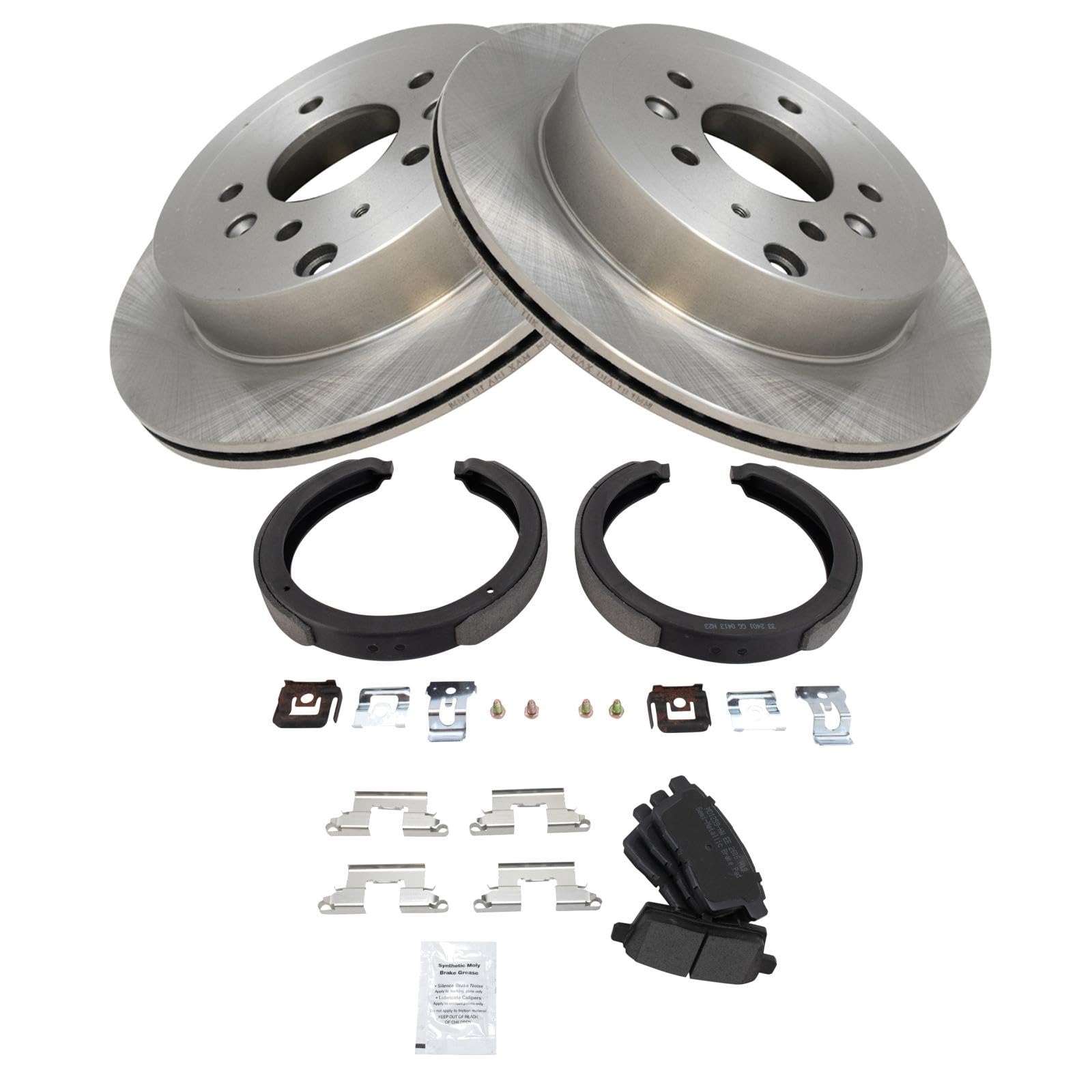Foto 2 | Kit De Pastillas De Freno Y Rotor Trq Trasero Semimetálico Para Mazda Cx-7 - Venta Internacional.