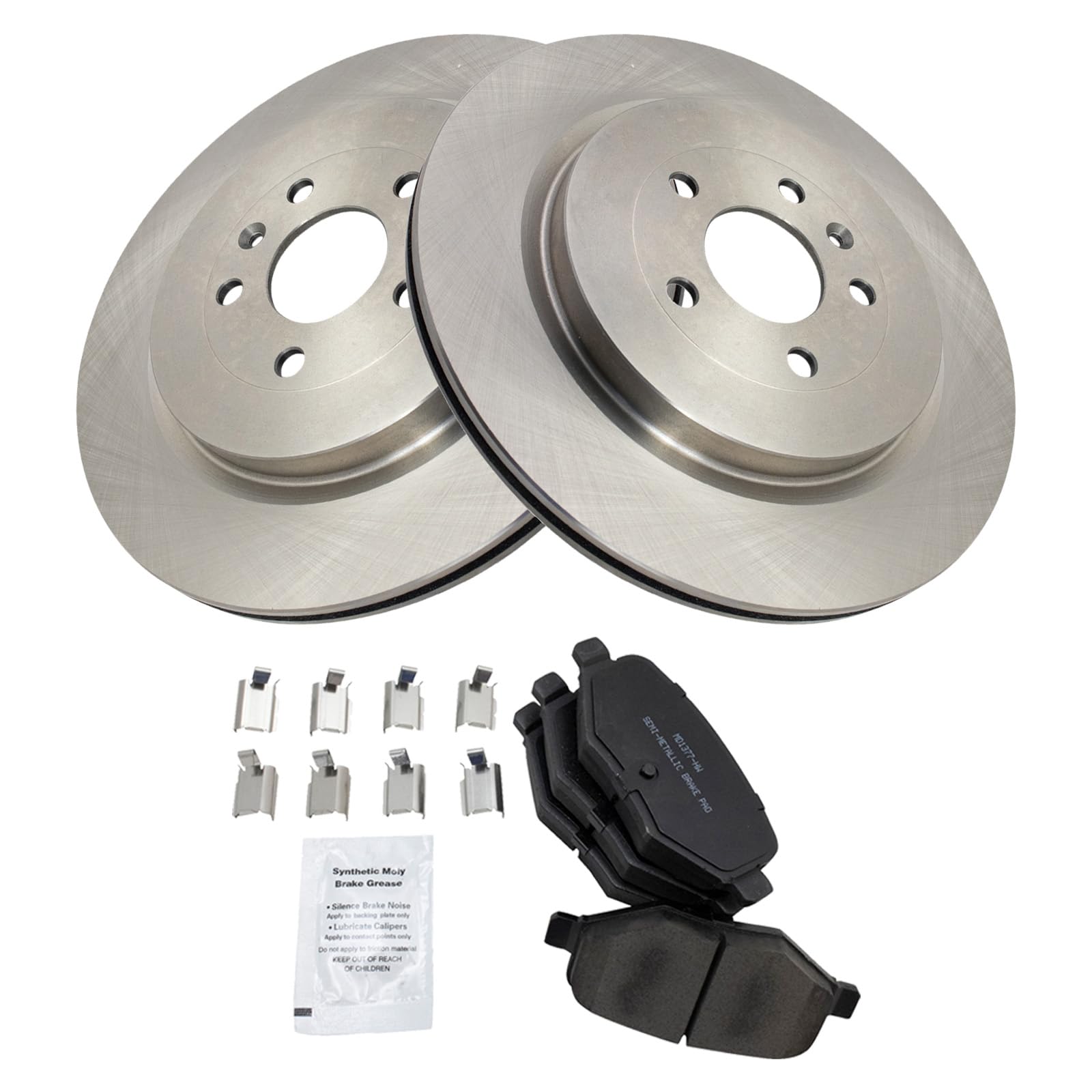 Foto 2 | Kit De Pastillas De Freno Y Rotor Trasero Trq Semimetálico Para Ford - Venta Internacional.
