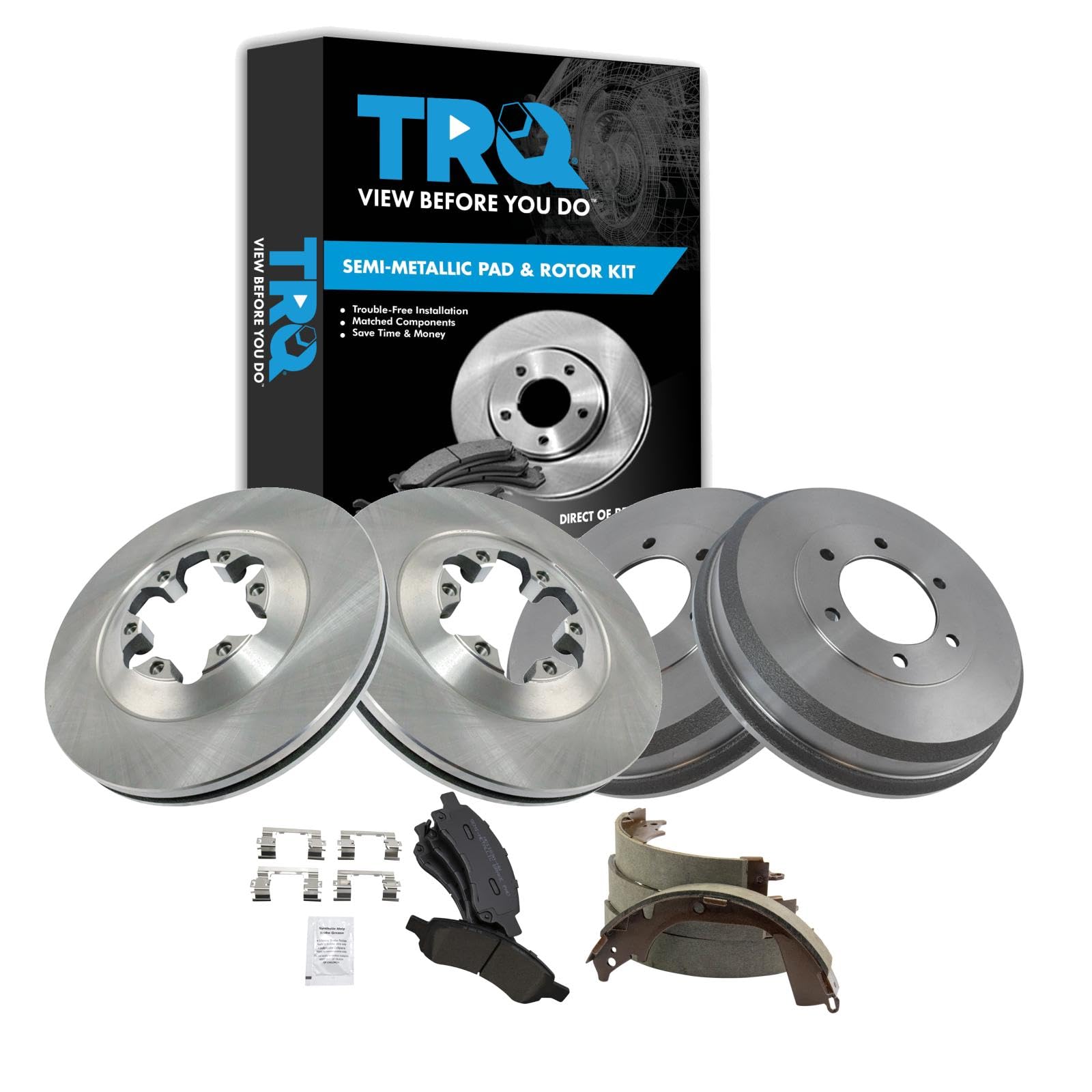 Foto 1 | Kit De Pastillas De Freno Y Rotor, Zapata Y Tambor Trq Para Chevrolet Gmc - Venta Internacional.