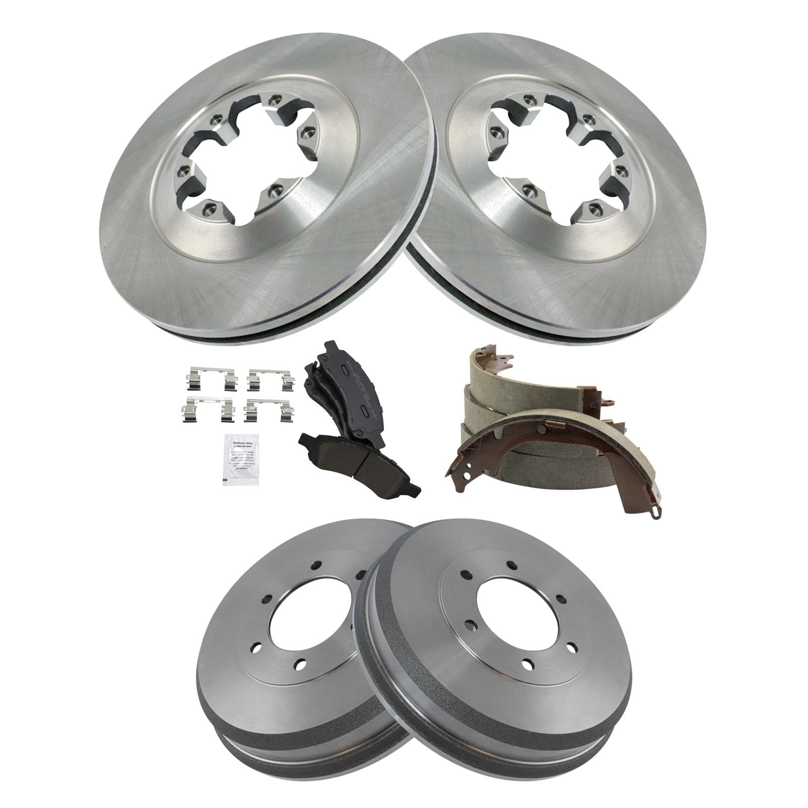 Foto 3 pulgar | Kit De Pastillas De Freno Y Rotor, Zapata Y Tambor Trq Para Chevrolet Gmc - Venta Internacional.