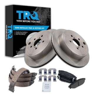Foto 1 | Kit De Pastillas De Freno Y Rotor Trq Trasero Semimetálico Para Subaru Legacy - Venta Internacional.