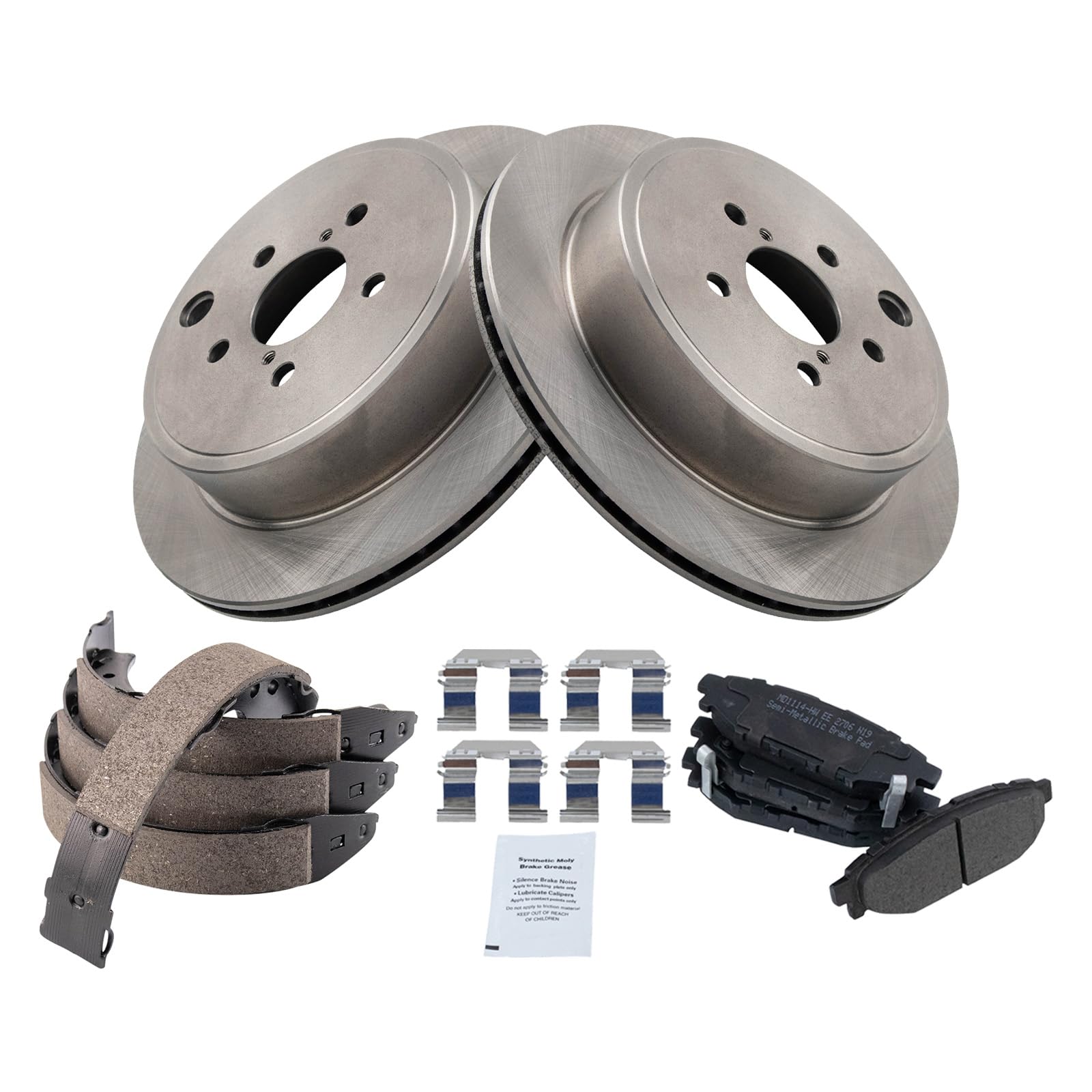 Foto 3 pulgar | Kit De Pastillas De Freno Y Rotor Trq Trasero Semimetálico Para Subaru Legacy - Venta Internacional.