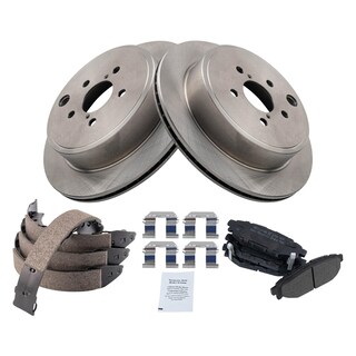 Foto 2 | Kit De Pastillas De Freno Y Rotor Trq Trasero Semimetálico Para Subaru Legacy - Venta Internacional.