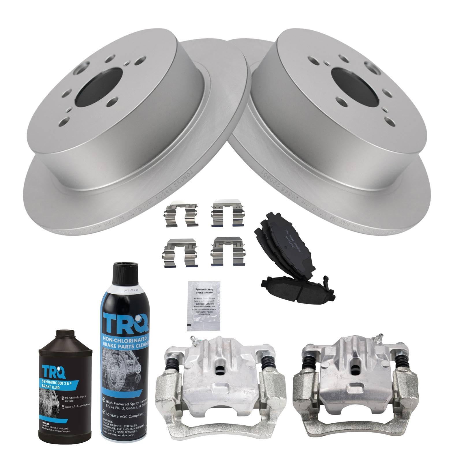 Foto 3 pulgar | Kit De Pastillas De Freno Y Rotor Trasero Trq Compatible Con Subaru 2012-2019 - Venta Internacional.