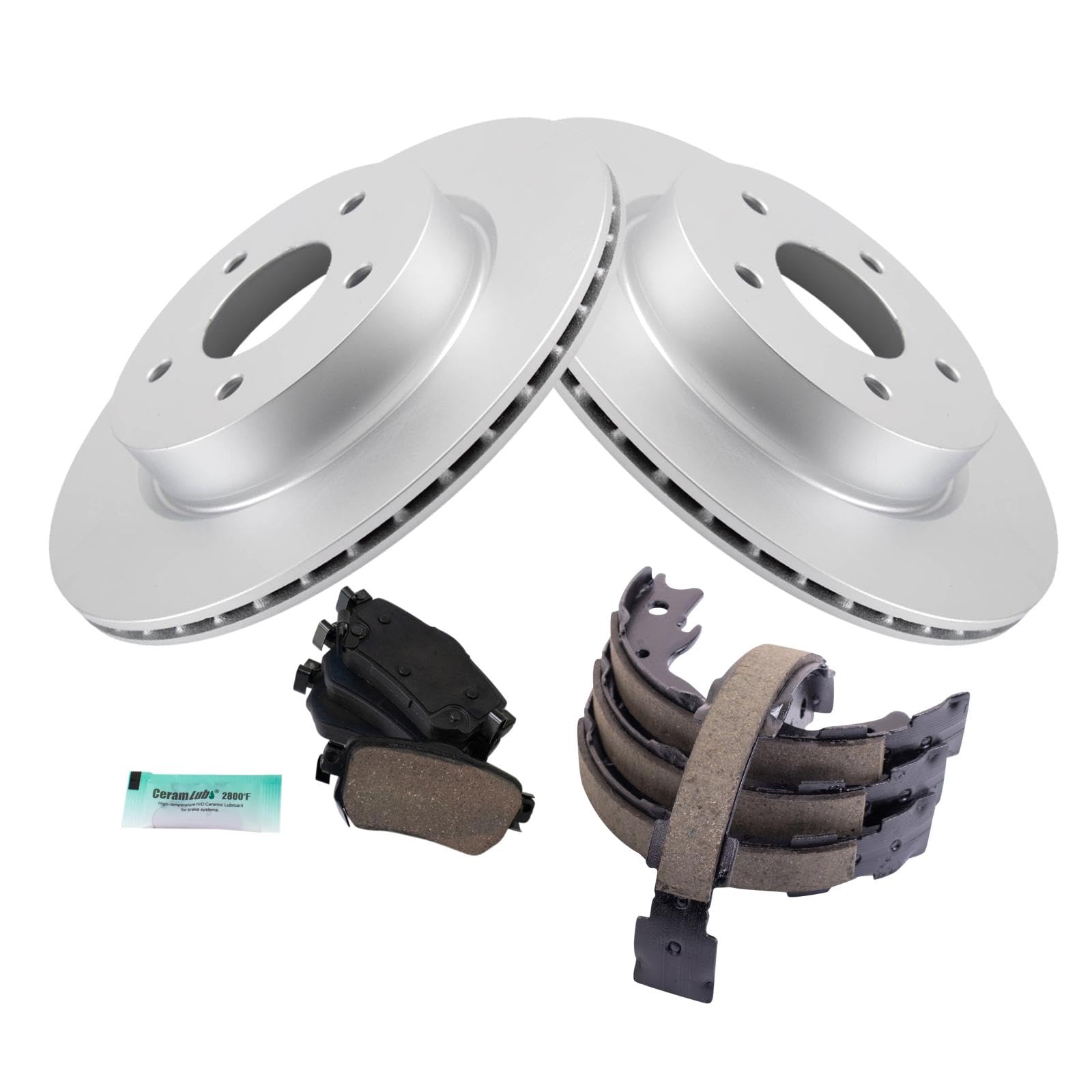 Foto 3 pulgar | Kit De Pastillas De Freno Y Rotor Trasero Trq Compatible Con Nissan Leaf 2018-2019 - Venta Internacional.