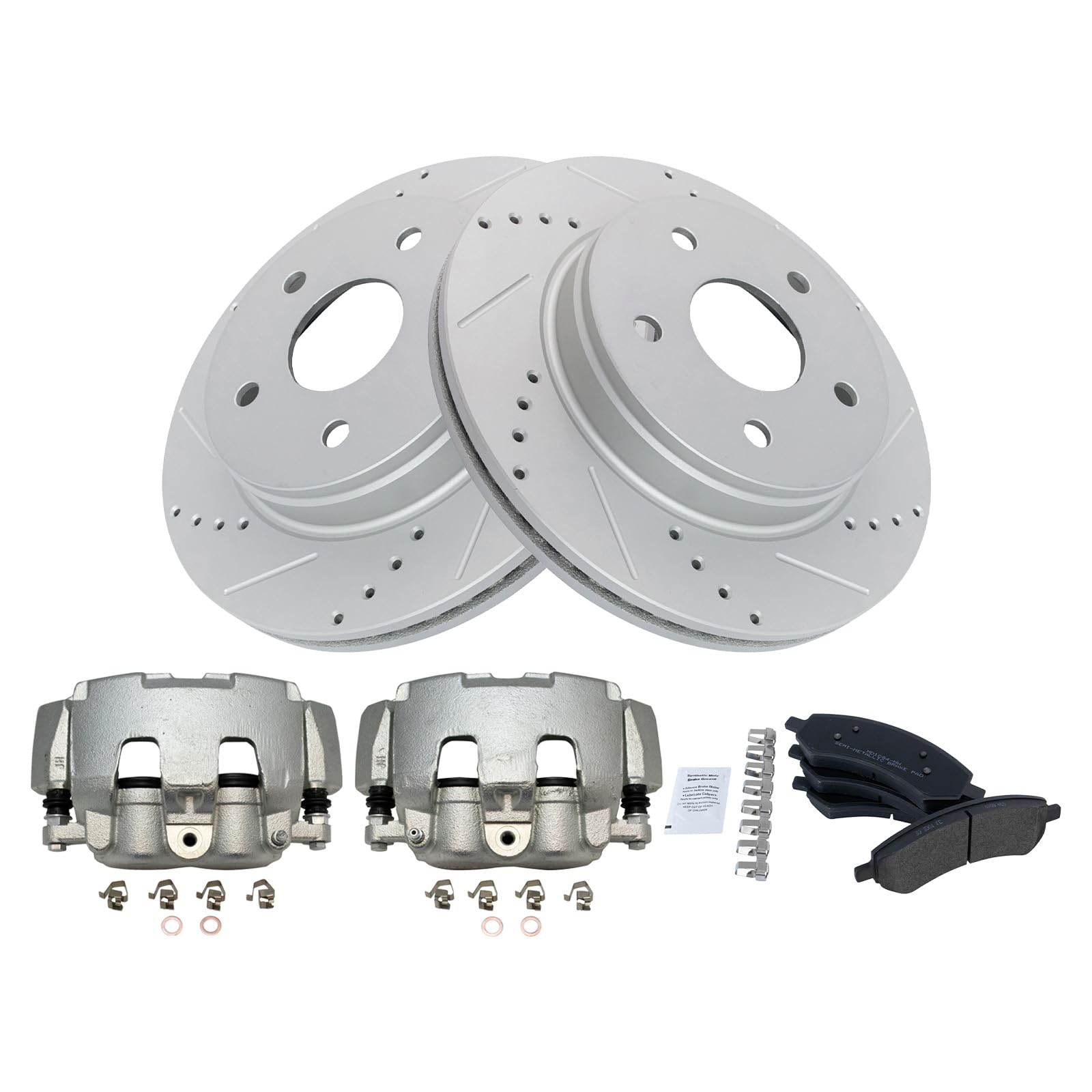 Foto 3 pulgar | Kit De Pastillas De Freno Y Rotor Trq Front Performance Para Dodge Ram 1500 - Venta Internacional.