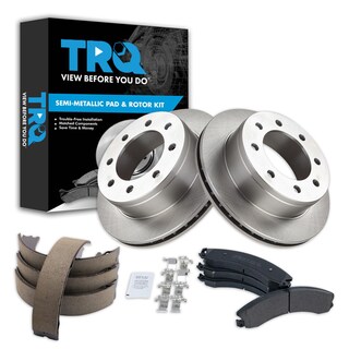 Foto 1 | Kit De Pastillas De Freno Y Rotor Trq Trasero Semimetálico Para Chevrolet - Venta Internacional.