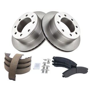 Foto 2 | Kit De Pastillas De Freno Y Rotor Trq Trasero Semimetálico Para Chevrolet - Venta Internacional.