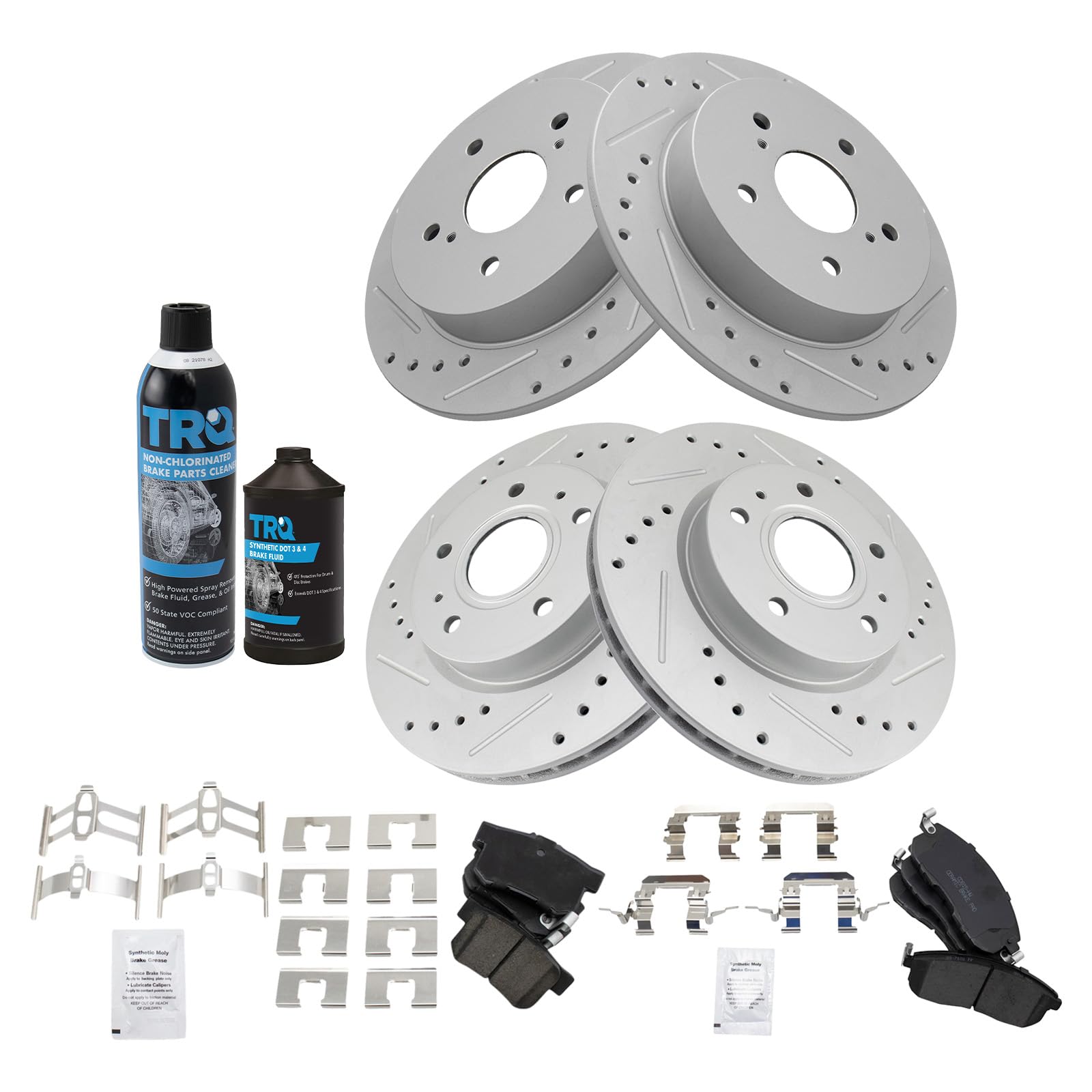 Foto 2 pulgar | Kit De Pastillas De Freno Y Rotor Trq Ceramic Premium G-coated Sx4 07-13 - Venta Internacional.