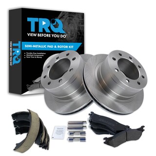 Foto 1 | Kit De Pastillas De Freno Y Rotor Para Dodge Ram Trasero Semimetálico Trq - Venta Internacional.
