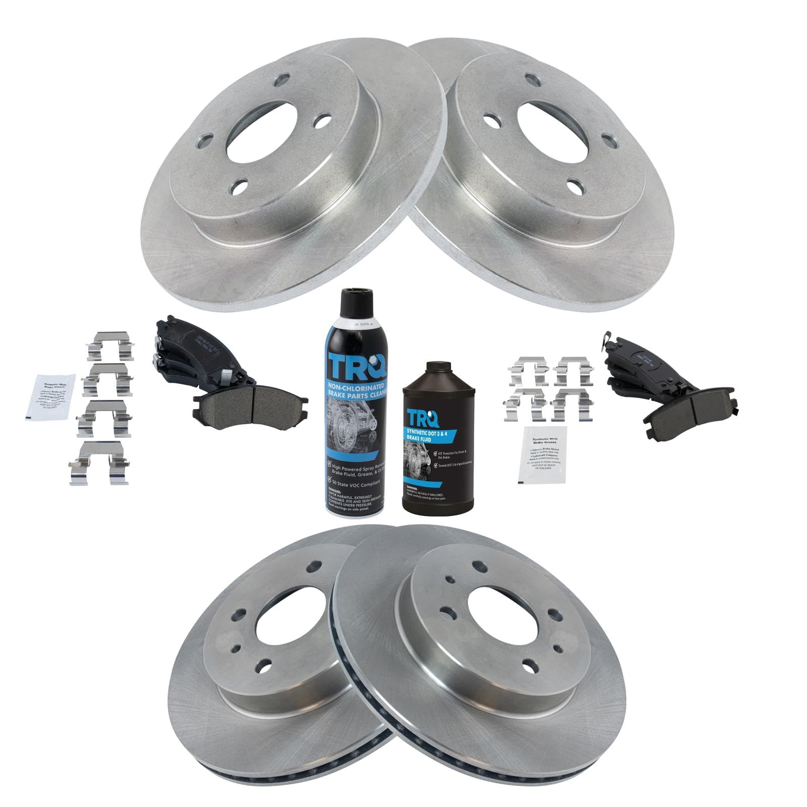 Foto 3 pulgar | Kit De Pastillas De Freno Y Rotor Trq Ceramic Para Saturn Sc/sl/sw 91-98 - Venta Internacional.