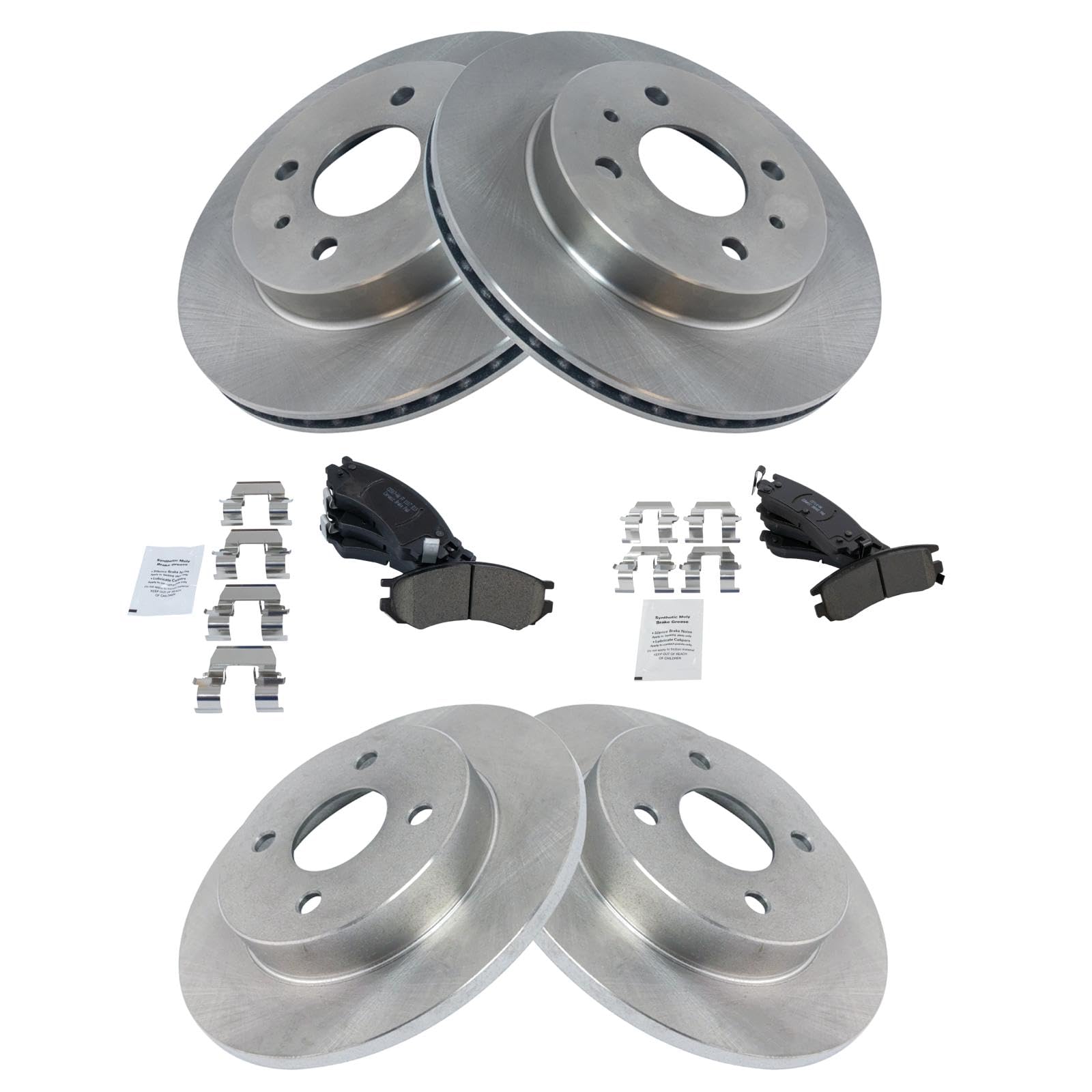 Foto 3 pulgar | Kit De Pastillas De Freno Y Rotor Trq Ceramic Para Saturn Sc/sl/sw 91-98 - Venta Internacional.