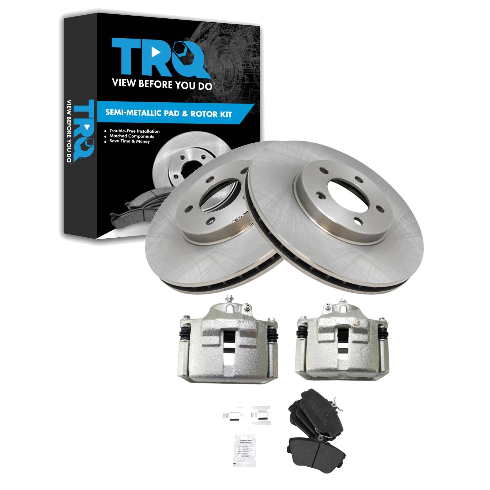 Foto 1 | Kit De Pastillas De Freno Y Rotor Trq Delantero Semimetálico Para Ford Taurus - Venta Internacional.