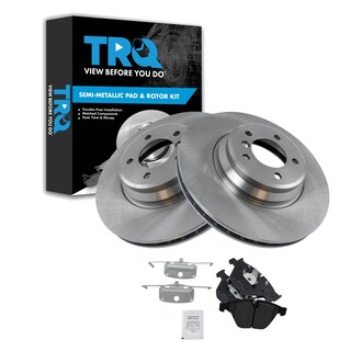 Foto 1 | Kit De Pastillas De Freno Y Rotor Trq Delantero Semimetálico Para Bmw 335d 335i - Venta Internacional.