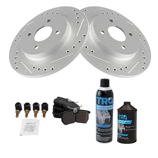 Foto 1 | Kit De Pastillas De Freno Y Rotor Trq Rear Performance Para Ford Focus - Venta Internacional.