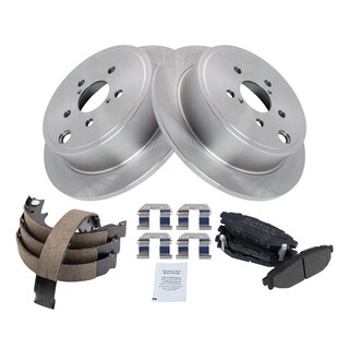 Foto 2 | Kit De Pastillas De Freno Y Rotor Trasero Trq Semimetálico Para Subaru - Venta Internacional.