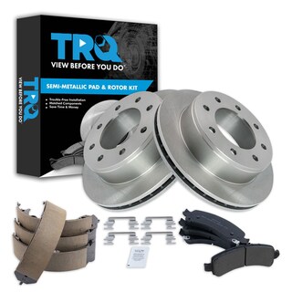 Foto 1 | Kit De Pastillas De Freno Y Rotor Trq Trasero Semimetálico Para Chevrolet 3500 - Venta Internacional.