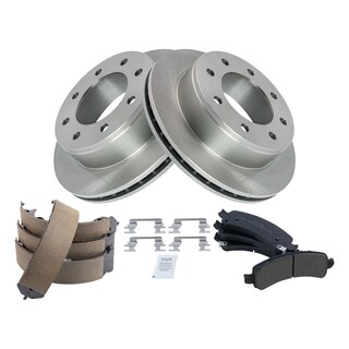 Foto 2 | Kit De Pastillas De Freno Y Rotor Trq Trasero Semimetálico Para Chevrolet 3500 - Venta Internacional.