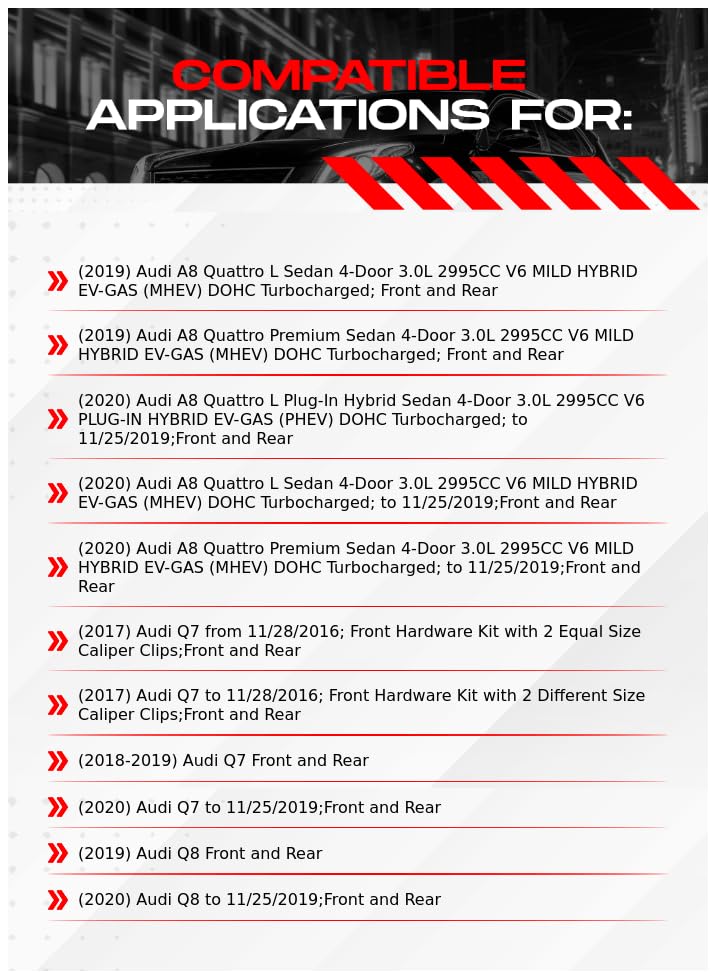 Foto 3 pulgar | Kit De Frenos R1 Concepts Delantero Y Trasero Para Audi A8  Q8  Q7 - Venta Internacional.