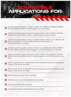 Foto 2 | Kit De Frenos R1 Concepts Delantero Y Trasero Para Audi A8 Q8 Q7 - Venta Internacional.