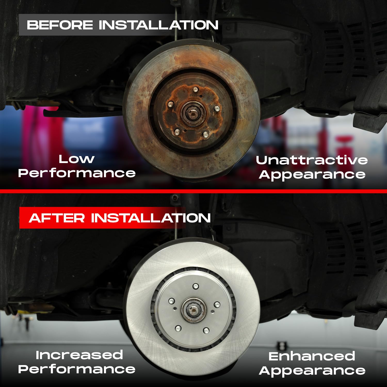 Foto 6 | Kit De Frenos R1 Concepts Delantero Y Trasero Para Audi A8  Q8  Q7 - Venta Internacional.