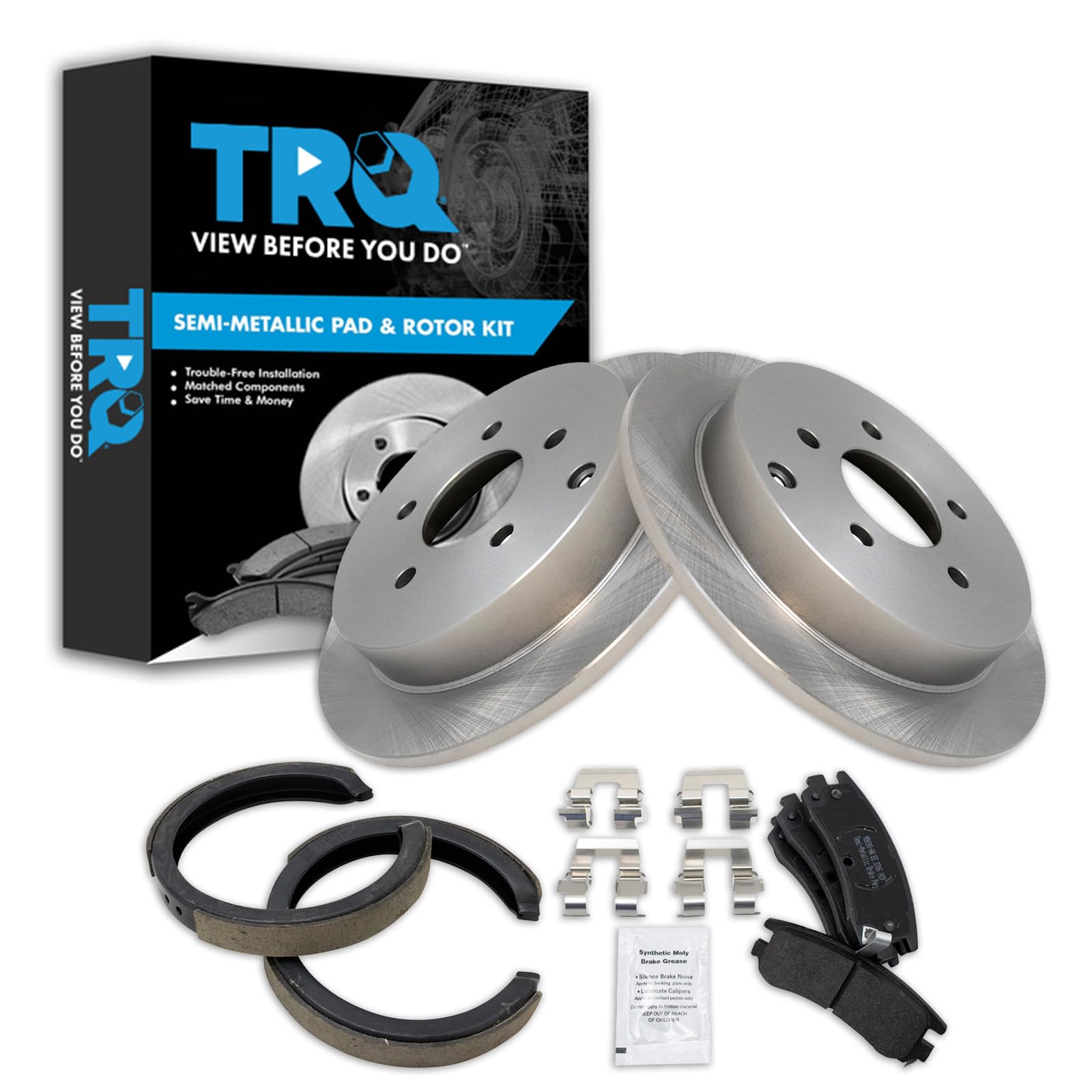 Foto 2 pulgar | Kit De Pastillas De Freno Y Rotor Trq Trasero Compatible Con Buick Chevrolet - Venta Internacional.